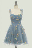Short A-Line Tulle Sweetheart Graduation Homecoming Dress