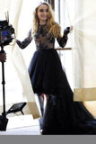 Sabrina Carpenters Black High Low Dress In Eyes Wide Open