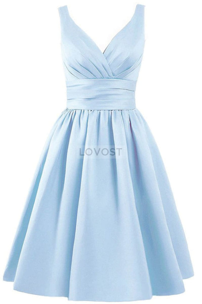 Red Sleeveless A-Line Party Homecoming Dresses