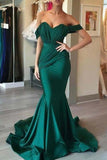 Chic Off Shoulder Ruffled Mermaid Prom Dress