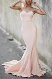 Long Strapless Sweetheart Mermaid Formal Dress Evening Prom Gown Dresses