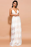 Sexy Black Backless A-Line Lace Prom Dress Evening Gown