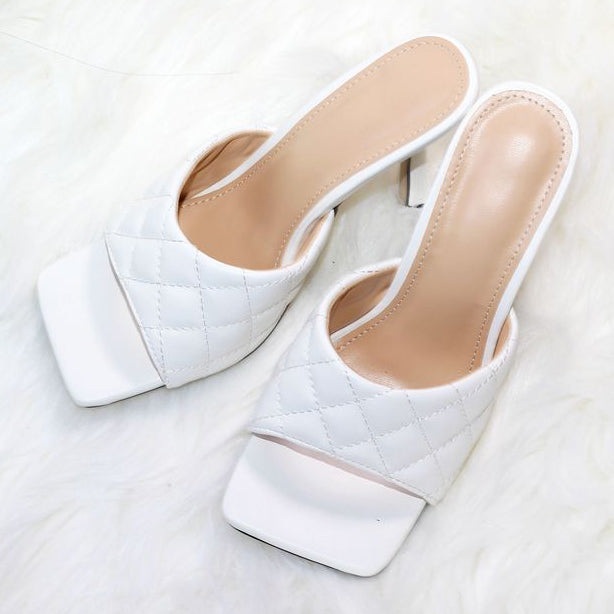 Women's Faux Leather Open-toe Sandals - Mislish