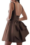 Short Mini Backless Party Homecoming Dress